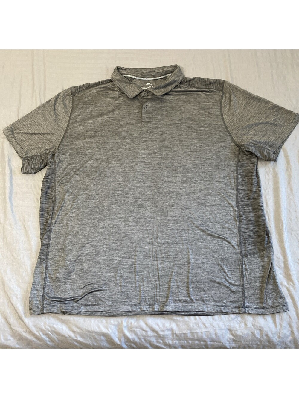 Tommy Bahama Island Zone Polo Shirt UV Protecting UPF 30 Gray Mens 3XL